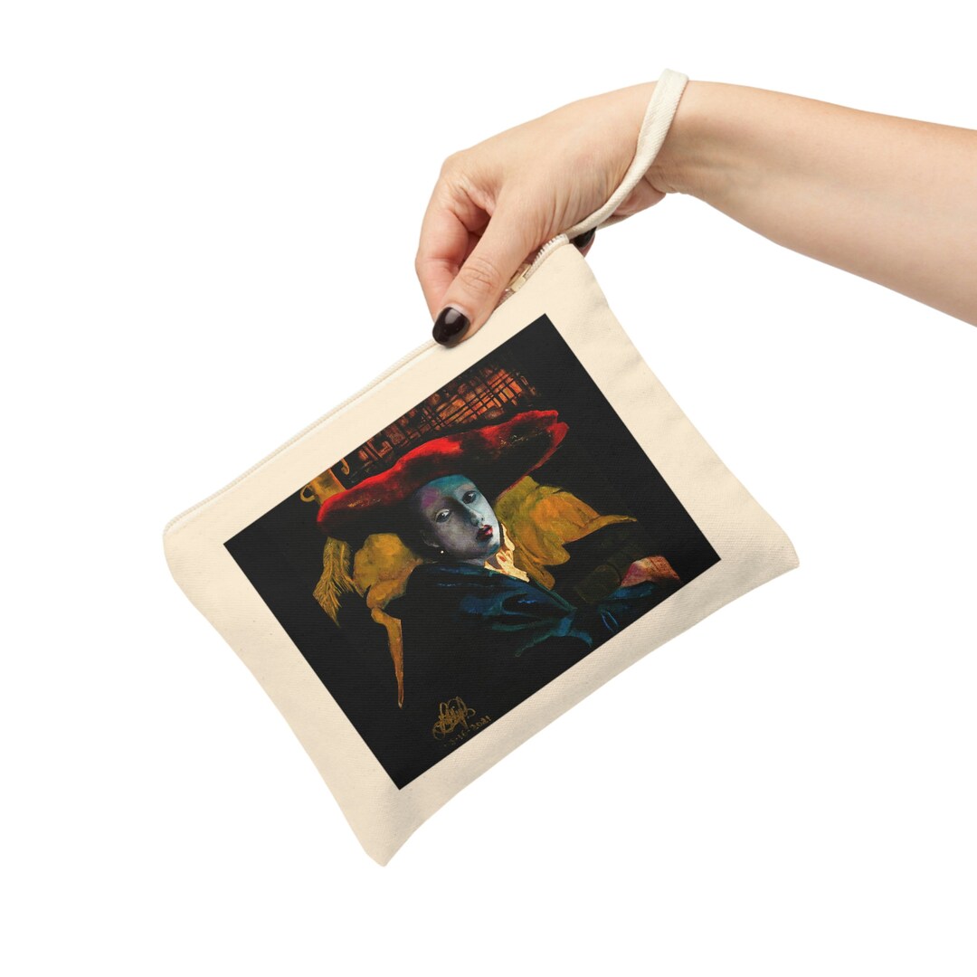 Johannes Vermeer Inspired Cotton Canvas Accessory Zipper Etsy
