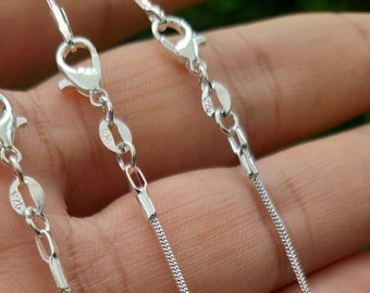 Silver Snake chain 1mm: 925 Sterling silver filled Snake Chain Necklace or Bracelet | Minimalist, Unisex Jewelry