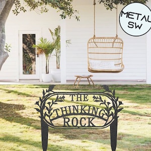 Custom Garden Marker, Personalized Metal Welcome Sign, Flowerbed Decor, Decorative Yard Sign for Patio Porch, Memorial Plaque for Loved One