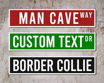 Custom Street Sign, Metal Street Sign, Personalized Street Sign,Custom Road Signs , Address Signs for Room Decor Bedroom Business