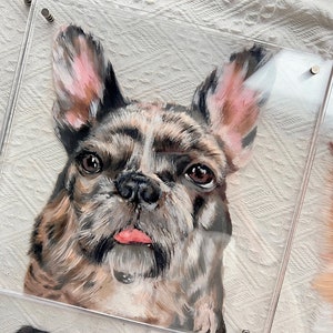 Personalized Pet Portrait, Custom Cat/Dog Portrait, Pet Memorial Gift for Mom/Grandma/BFF, Pet Painting, Gift for Pet Lover, Pet Loss Gift image 6