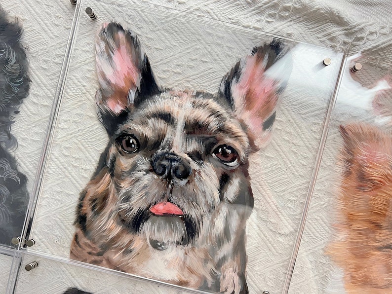 Personalized Pet Portrait, Custom Cat/Dog Portrait, Pet Memorial Gift for Mom/Grandma/BFF, Pet Painting, Gift for Pet Lover, Pet Loss Gift image 6
