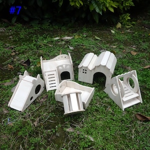 Curated visual reference: Fresh Look at Hamster House Wood Shelter Hamster Hideout Hamster Hideway Hamster