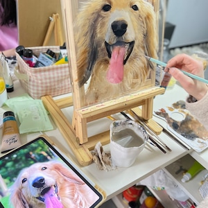 Personalized Pet Portrait, Custom Cat/Dog Portrait, Pet Memorial Gift for Mom/Grandma/BFF, Pet Painting, Gift for Pet Lover, Pet Loss Gift image 8