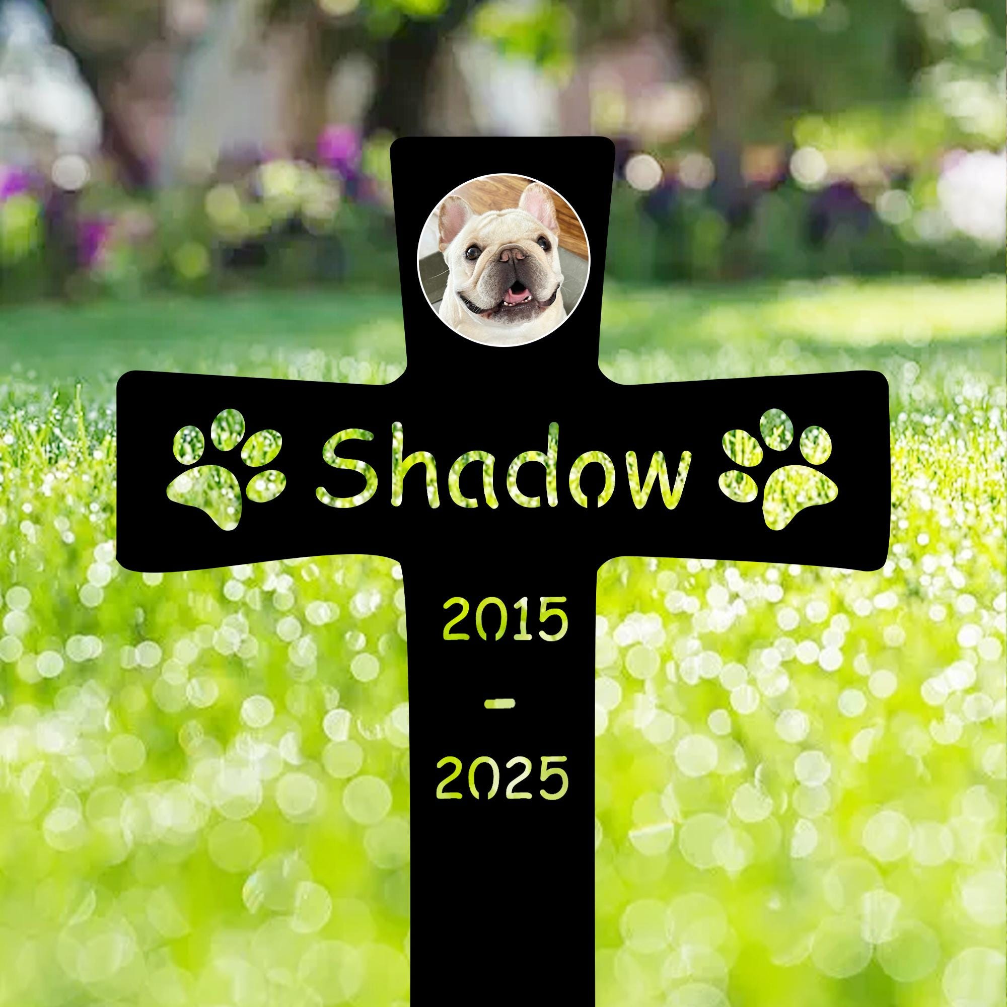 Custom Pet Memorial Stake, Personalized Dog Grave Marker, Cat