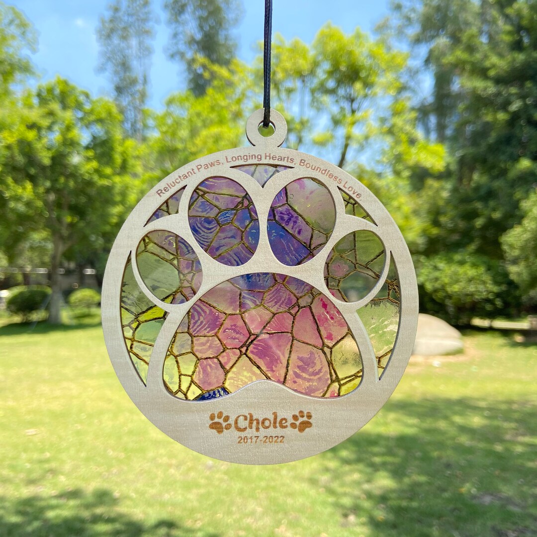 Pet Loss Paw Print Ornament for Christmas Decor Pet Birthday Gift Pet ...