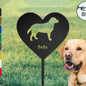 Personalized Labrador Memorial Plaque Labrador Retriever Garden Stake Personalized Dog Silhouette Sign Labrador Retriever Yard Decor
