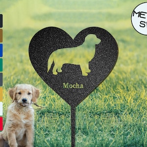 Personalized Dog Memorial Plaque Golden Retriever Garden Stake Custom Golden Retriever Silhouette Sign Golden Retriever Lover Gift