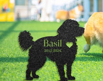 Custom Cavapoo Dog Memorial Stake, Dog Name Sign, Pet Grave Marker for Garden, Sympathy Sign, Outdoor Grave Plaque, Cavoodle Lover Gift