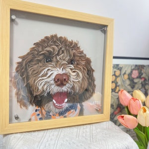 Personalized Pet Portrait, Custom Cat/Dog Portrait, Pet Memorial Gift for Mom/Grandma/BFF, Pet Painting, Gift for Pet Lover, Pet Loss Gift image 11