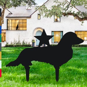 Personalized Dog Memorial Stake, Dachshund Dog Metal Stake,  Sympathy Sign, Pet Grave Marker, Remembrance Stake, Dachshund Stakes
