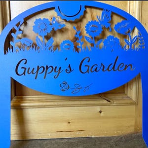 Custom Garden Sign Personalized Garden Name Sign Metal Garden Sign for Outdoor Yard Sign Garden Decor Stakes, Lawn Signs, Flower Sign Plaque image 8
