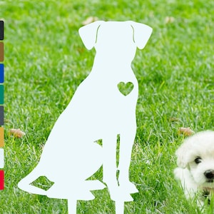 Personalized Labrador Metal Stakes Pet Memorial Plaque Lawn Ornament Memorial Plaque Custom Dog Iron Signs Memorial Stakes for Dog Mom