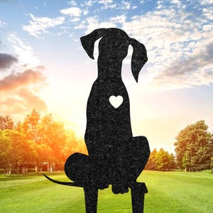 Personalized Great Dane Memorial Stake, Custom Dog Garden Decor, Dog Memorial Sculpture, Lawn Ornament, Yard Art Decor, Pet Grave Marker