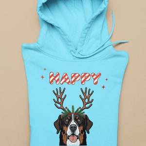 Berner Sennenhund SVG Happy Howlidays Weihnachten Themen Clipart SVG PNG Dxf Eps Dateien enthalten