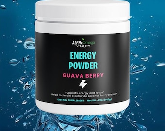 Energy Powder – Guava Berry – Sugar Free - Made by Alpha Omega Vitality