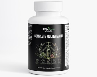 Complete Multivitamin Capsules – 60 Caps – Made in USA | Non-GMO