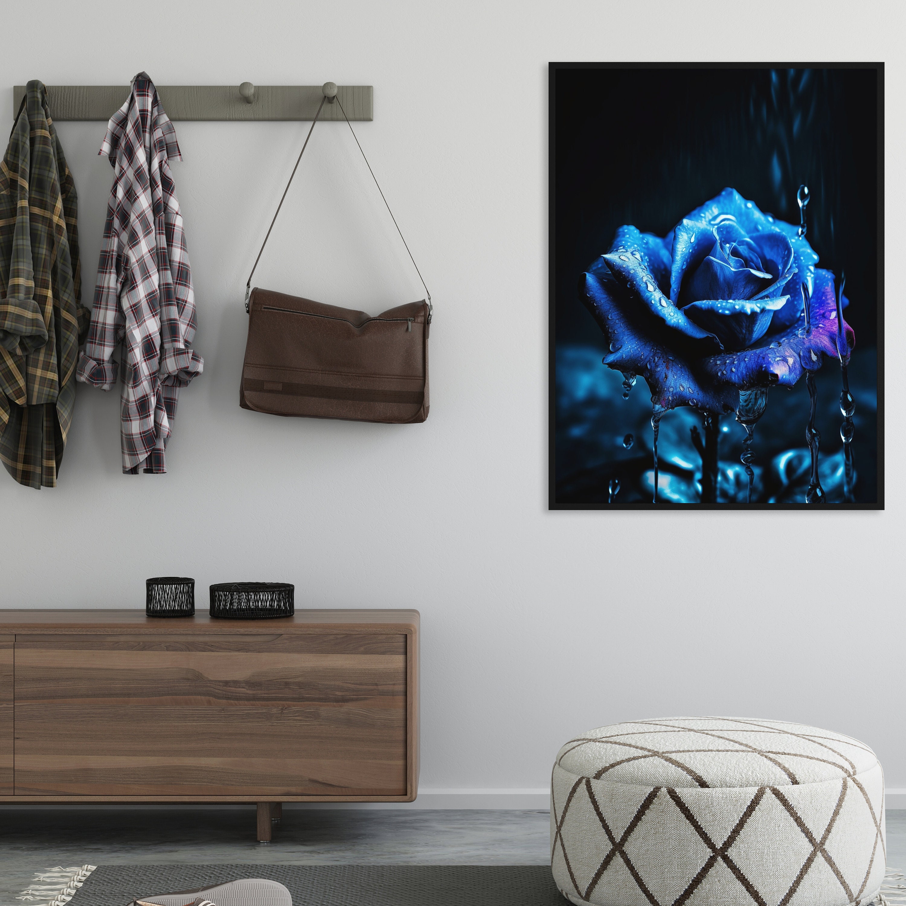 Modern Minimal Rose Gallery Set, Gallery Wall, Home Deco, Digital