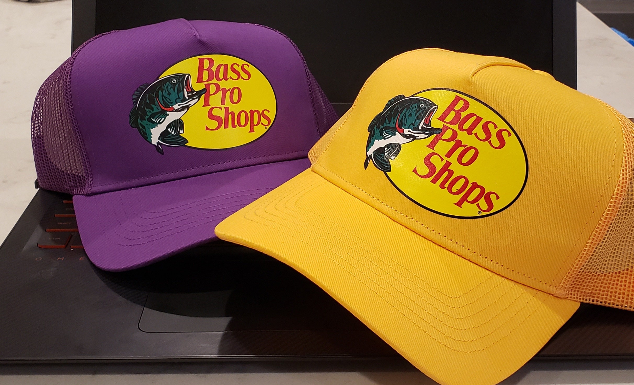 Bass Pro Shops Gorra de malla ajustable SnapBack Trucker Pesca al