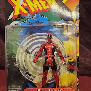 Deadpool, Xmen, with Extending Blade Action 1998 ToyBiz Action Figure