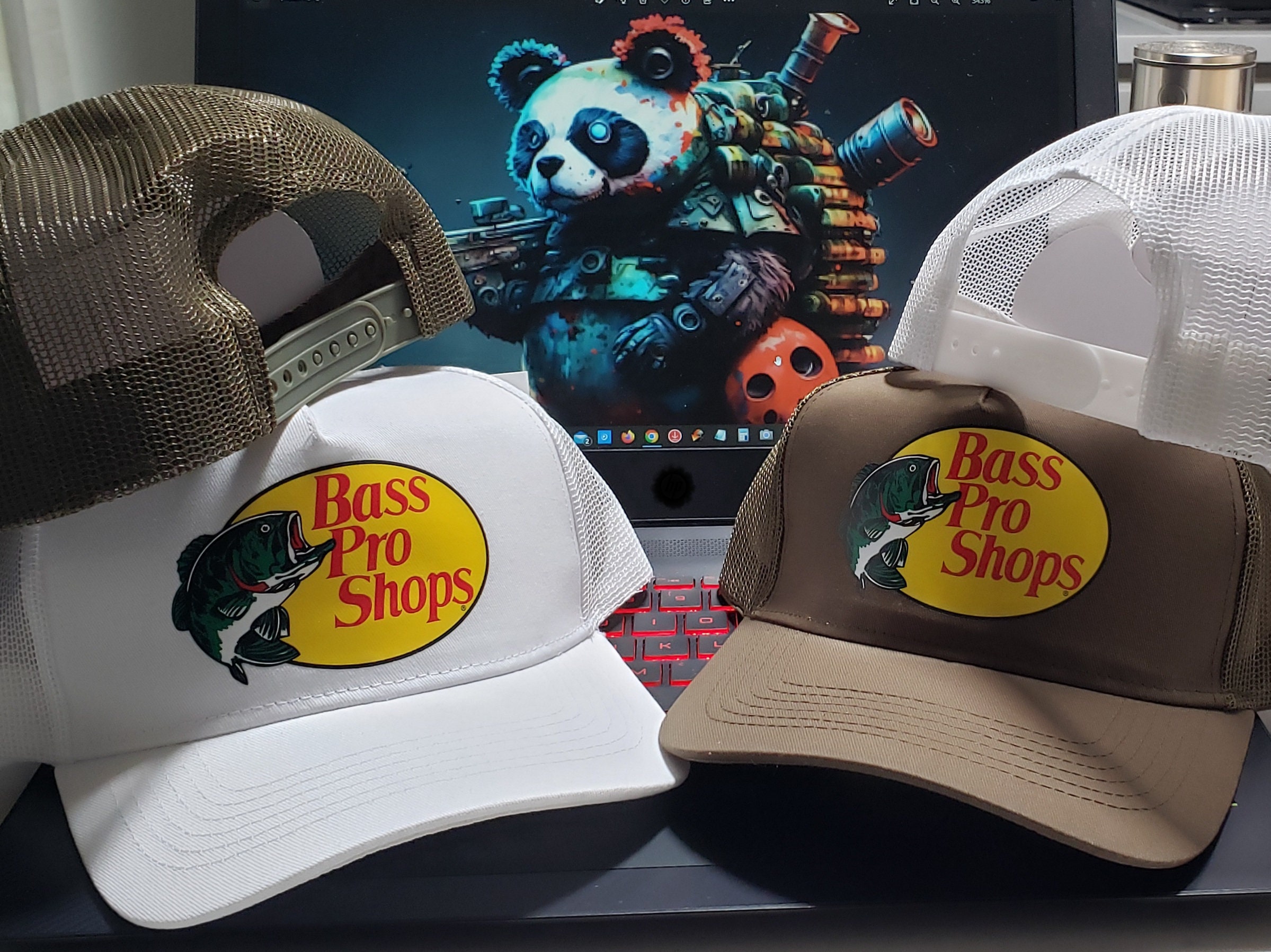 Bass Pro Shops Hat Mesh Adjustable Snapback Trucker Fishing Outdoor Cap,  Adult-size, Purple 