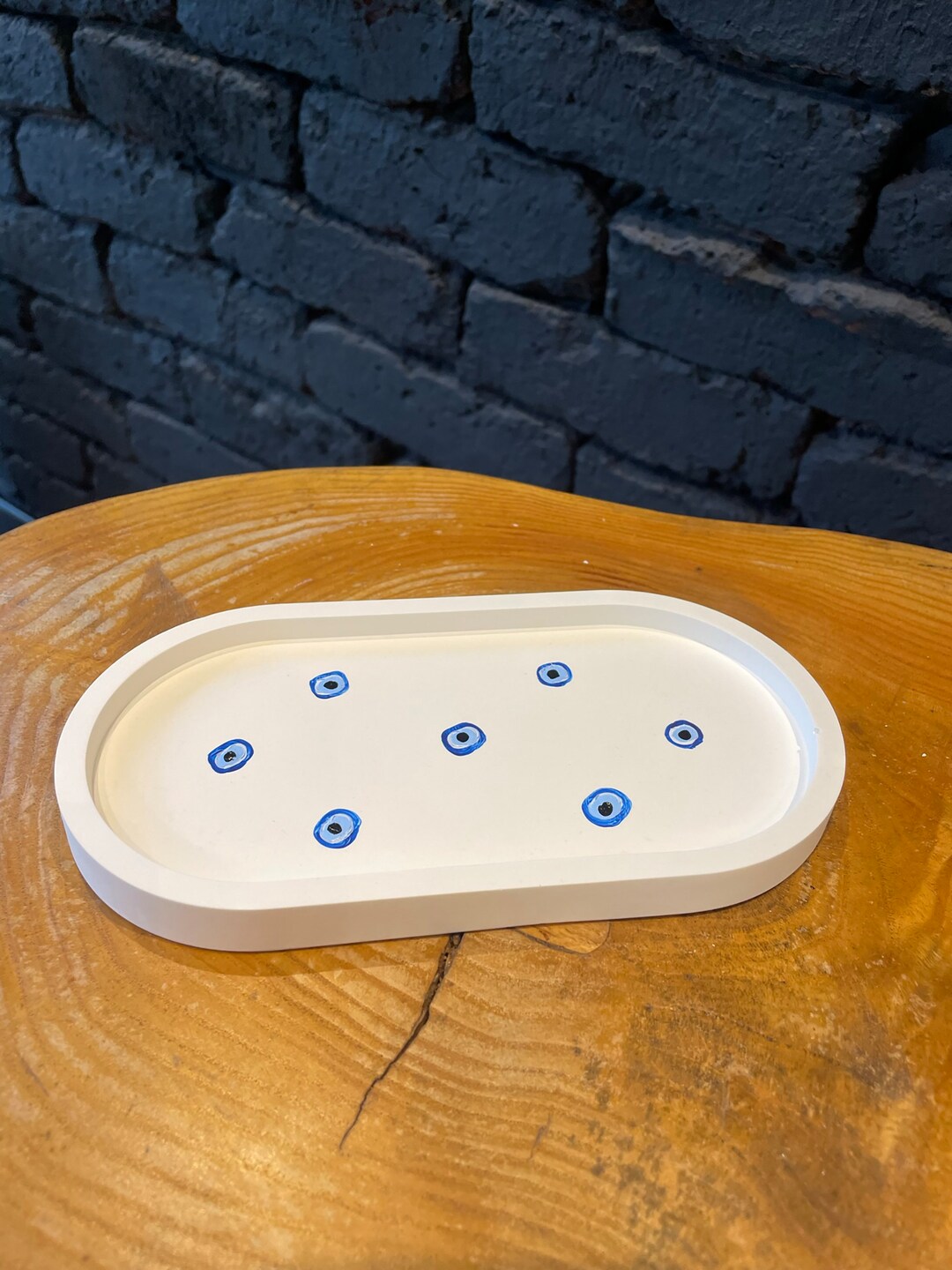 Decorative Oval Tray / Tray / Tidy / Jewelry Holder / Storage Etsy