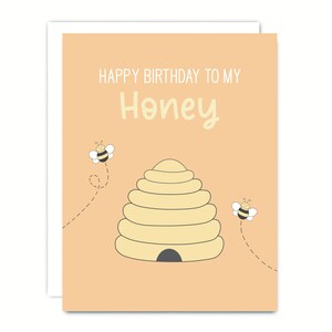 Carte de voeux Joyeux anniversaire à ma chérie