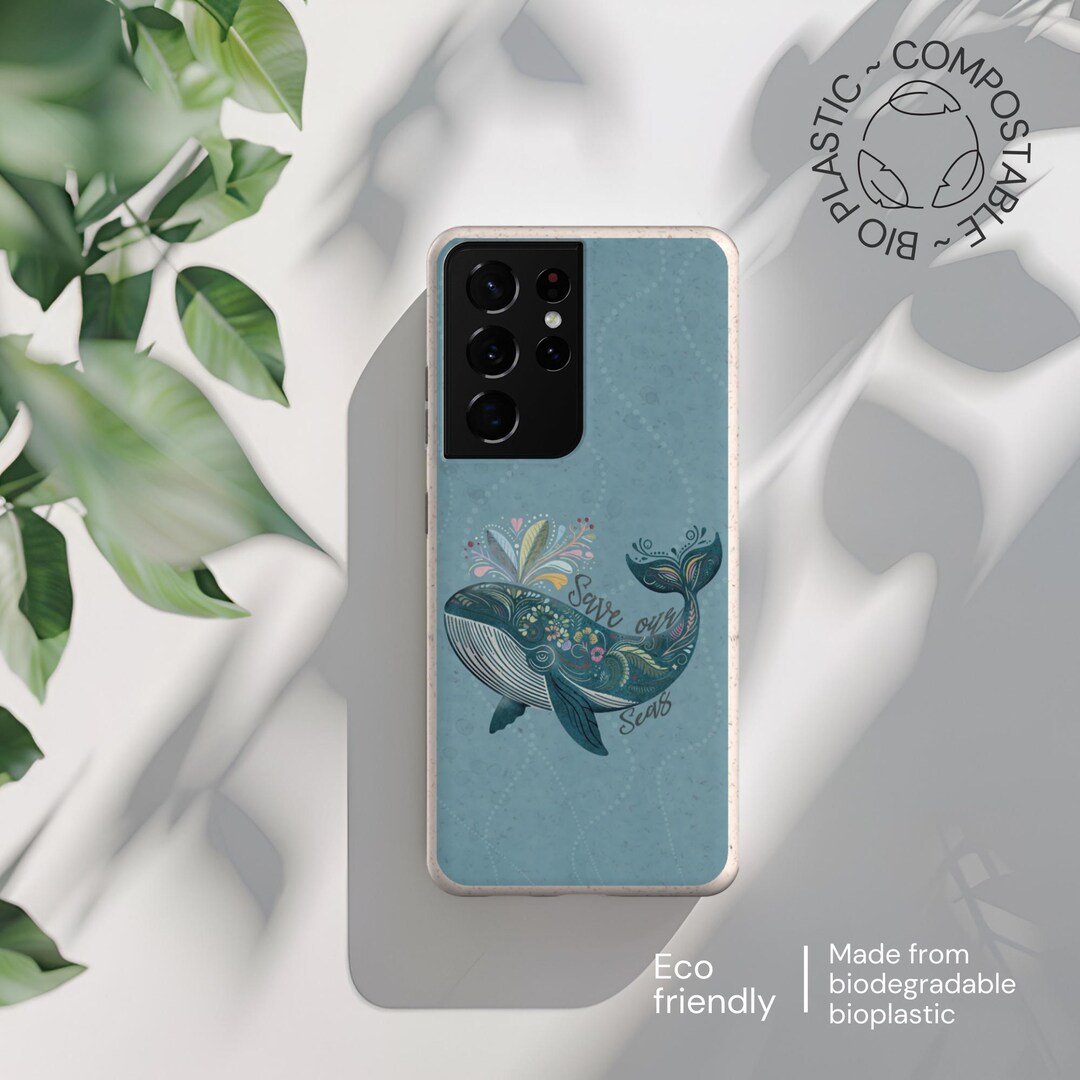 Save Our Seas Whale Floral Biodegradable Eco Phone Case for iPhone 11 ...