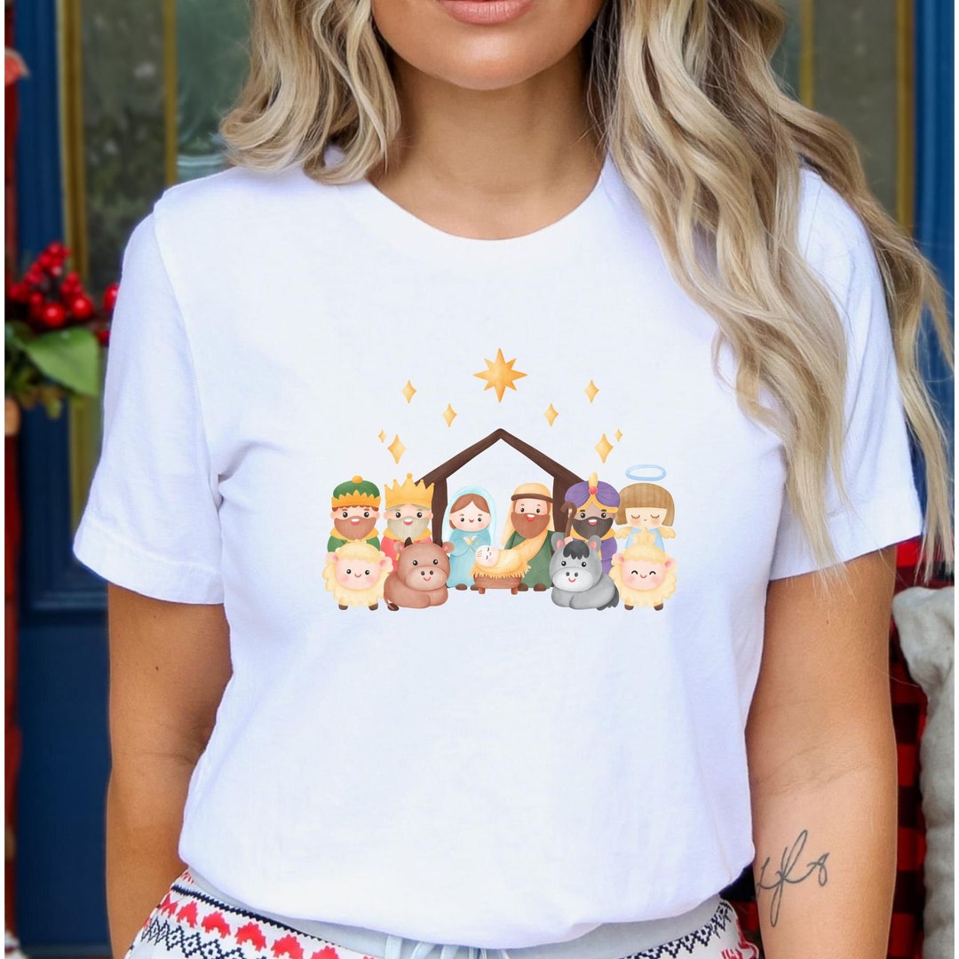 Nativity Scene Shirt Christmas Nativity Shirt True Story Etsy