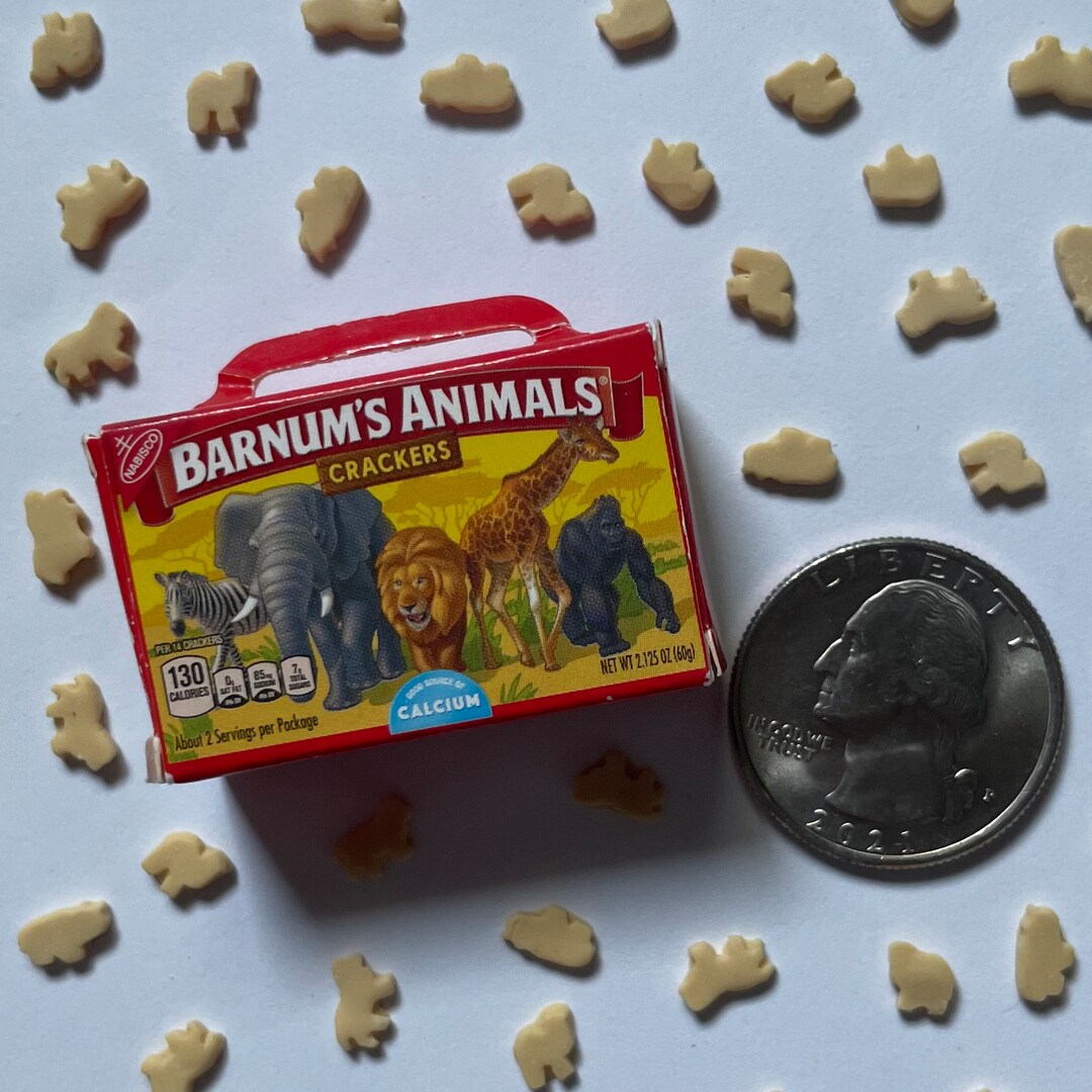 Miniature Animal Crackers Mini Brand Fillers Miniature Food Etsy