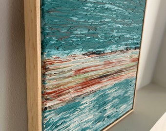 Beachy - Coastal 3D Art - Textured Painting - Abstract Art