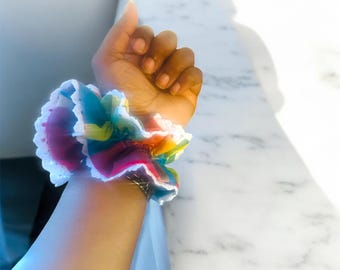 madras lace scrunchie
