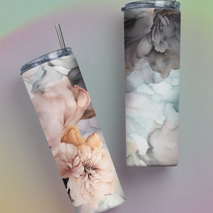 Tumbler Wrap Watercolor Digital Download 20oz Skinny Tumbler Sublimation Design