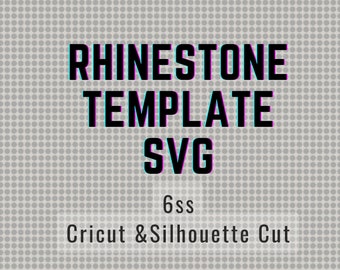 Strass Vorlage SVG Strass geschnitten Datei Silhouette geschnitten Datei Cricut Strass Sheet 6ss Strass Vorlage