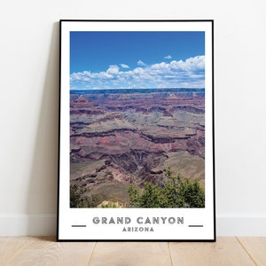 Digital Grand Canyon Print, Arizona Print, Grand Canyon Photo, Grand Canyon Poster, Arizona Wall Art, National Park Print