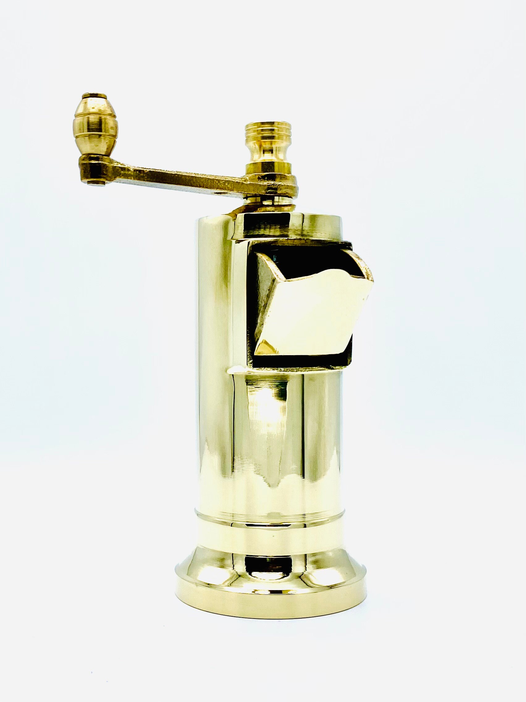 Handmade Solid Brass Pepper Mill Etsy