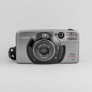 Canon Prima Super 105 Point and Shoot Film Camera | Canon Sure Shot 105 Zoom | Near Mint Condition + Leather Case