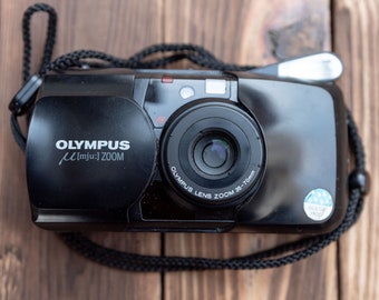 Olympus Mju Zoom 70 Quartz Date - 35mm Film Camera - Point and Shoot Film Camera - Working Film Camera - Olympus Stylus