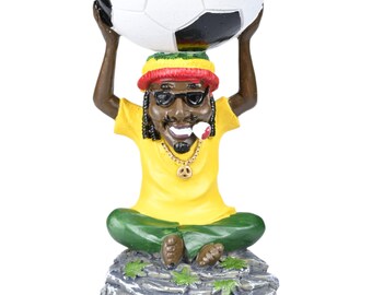 Handcrafted Rasta Resin Ashtray – Unique Cigar Accessory