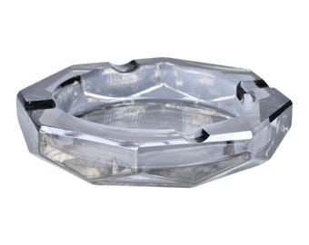 Thick Crystal Glass Ashtray - Decorative Cigar Ashtray - Accessory
