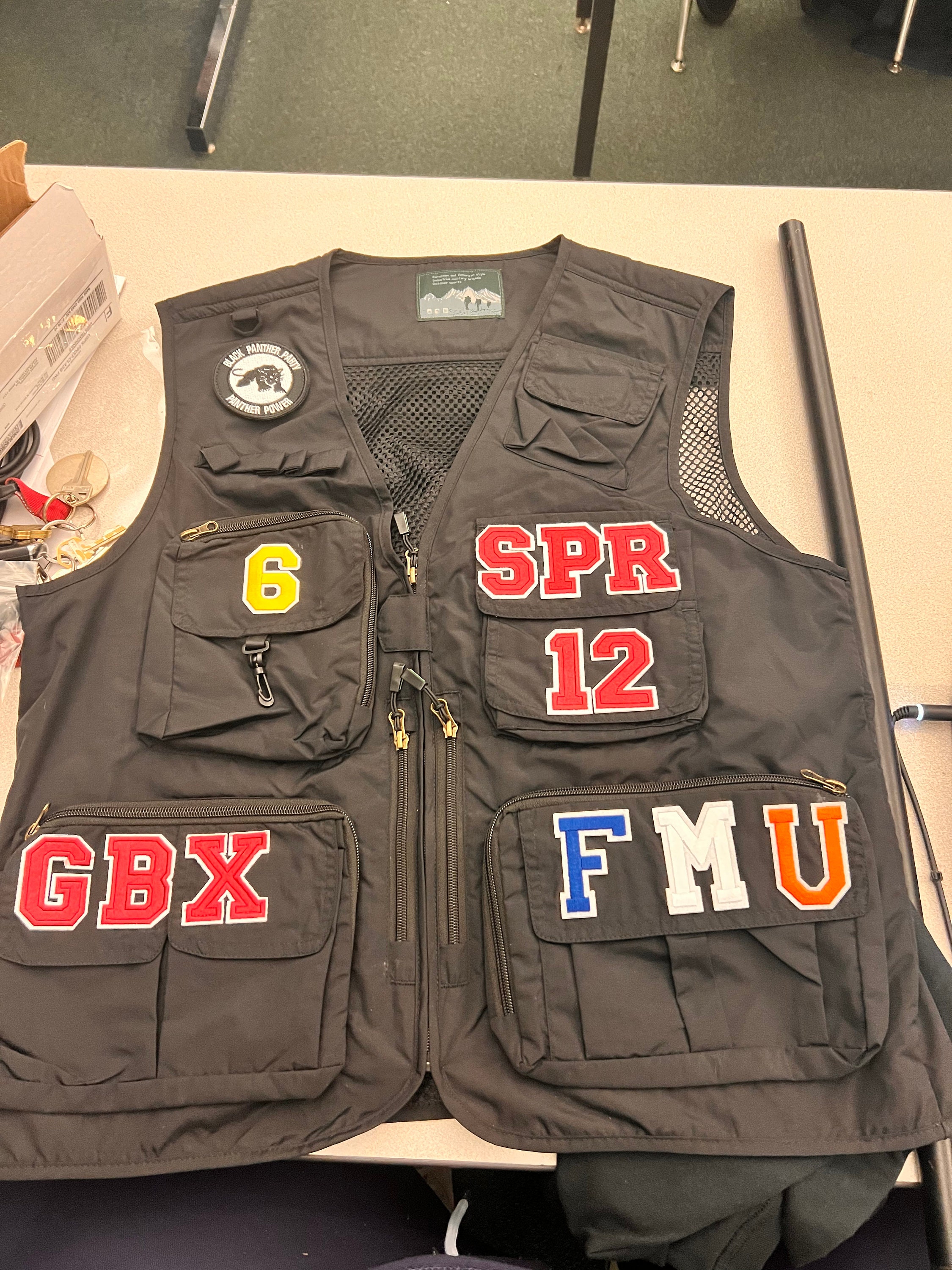 Unused BIRTHDAYBASH Birthday Bash Back Ribbon Fur Vest