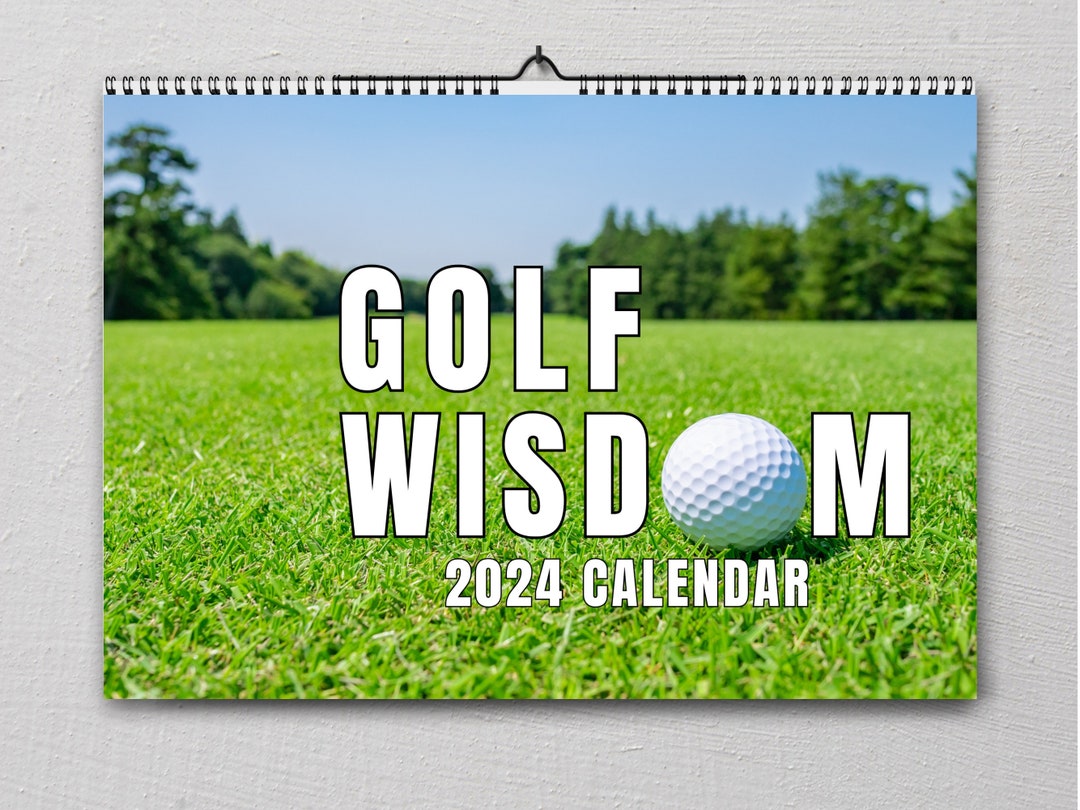 2025 Wall Calendar,golf Quotes Calendar,golf Wall Calendar,golfer Gift