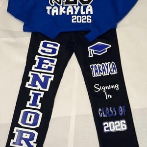 Senior Pants and Sweatshirt or Corset, Custom Senior Set, 2026 pants