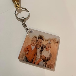 Customized/ Personalized Photo/Memory keychain/Acrylic/Double-sided