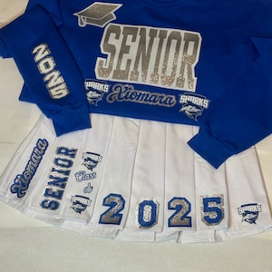 Senior skirt set, Senior outfit, Senior set, Senior girl skirt set, Graduation set, 2026 set, 2026 Senior set, Custom Senior set