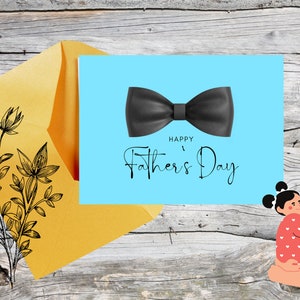 Happy Father&#39;s Day Printable Card / Instant Download PDF / Father&#39;s Day Card Template/ Digital Download Card