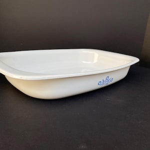 Corning Ware rektangulär stekpanna i blåklint, blå
