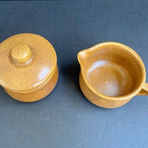 Mint Monmouth Western Pottery Creamer and Sugar Bowl