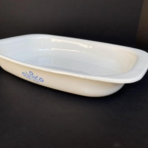 Prostokątna brytfanna Corning Ware w kolorze chabrowym zdjęcie 2