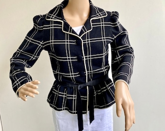 Moschino Cropped Sweater Jacket-Roz 8